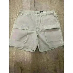 Eddie Bauer Shorts Mens 40 Khaki Tan Field Short Legend Cargo Pockets Cotton